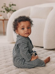 Black White Check Baby Romper (0mths-2yrs) - Image 3 of 11