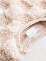 Neutral Checkerboard Baby Fleece Top and Joggers Set (0mths-2yrs) - Image 9 of 15