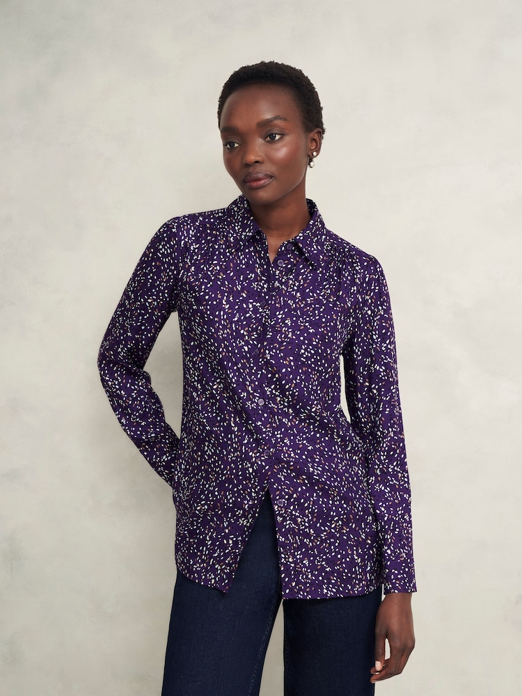 Hobbs Purple Kirsty Shirt - Image 1 of 4