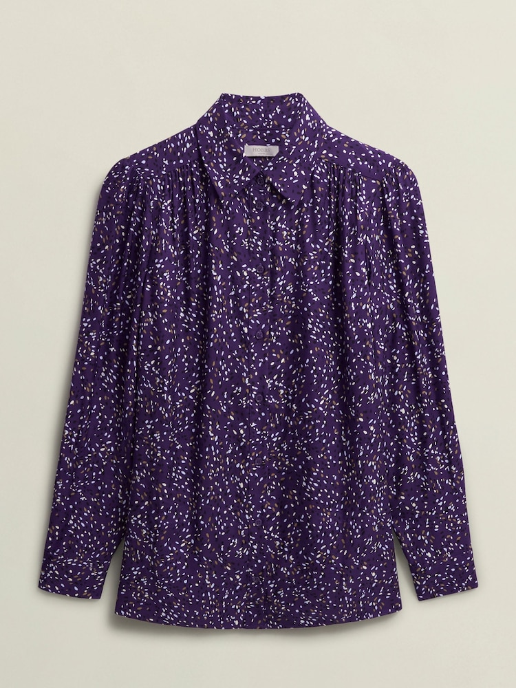 Hobbs Purple Kirsty Shirt - Image 4 of 4