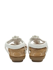 Lotus White Flat Casual Sandals - Image 3 of 4