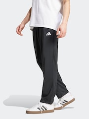 adidas Black Small Essentials Logo Open-Hem Stanford Tracksuit Bottoms - Image 1 of 6