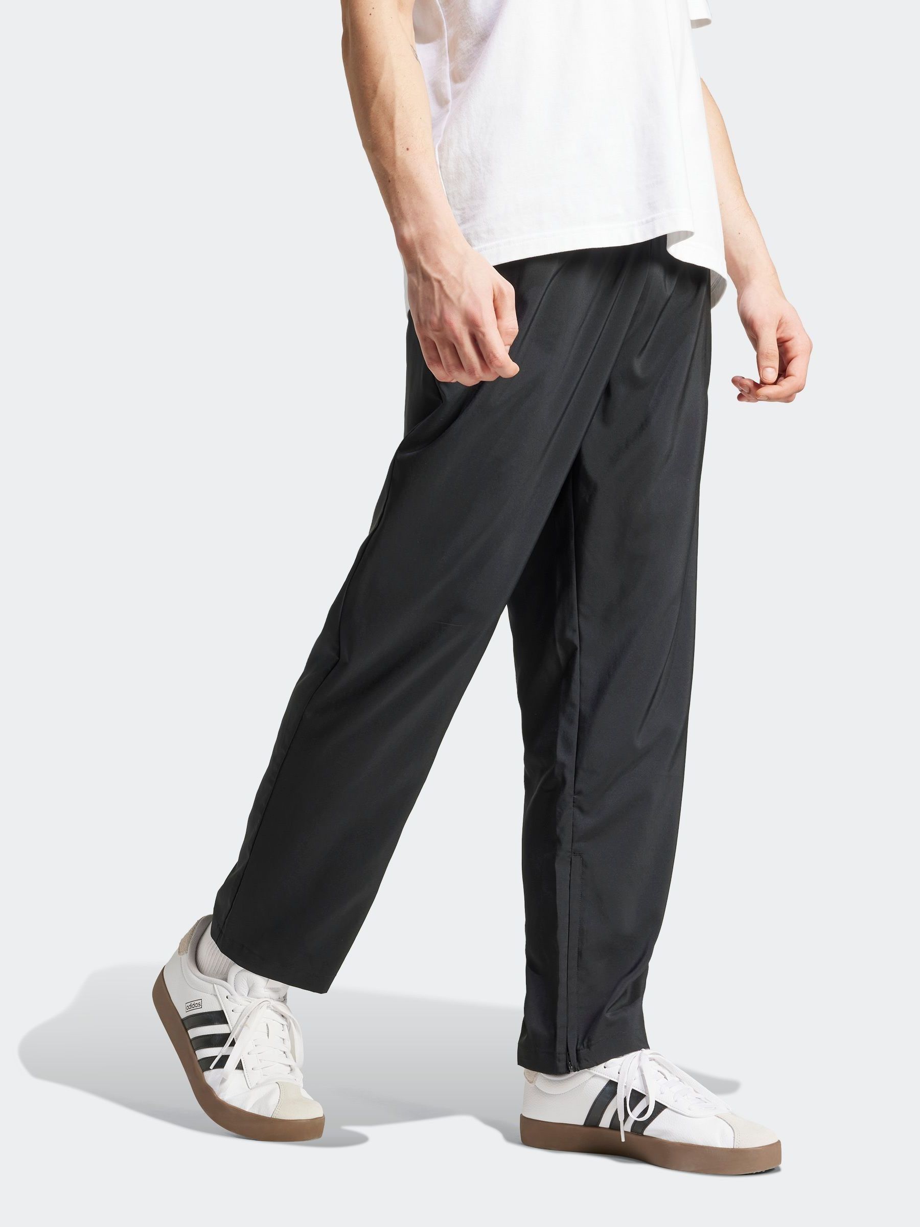 Buy adidas Black Essentials Small Logo Stanford Pants Open Hem