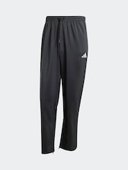 adidas Black Small Essentials Logo Open-Hem Stanford Tracksuit Bottoms - Image 6 of 6