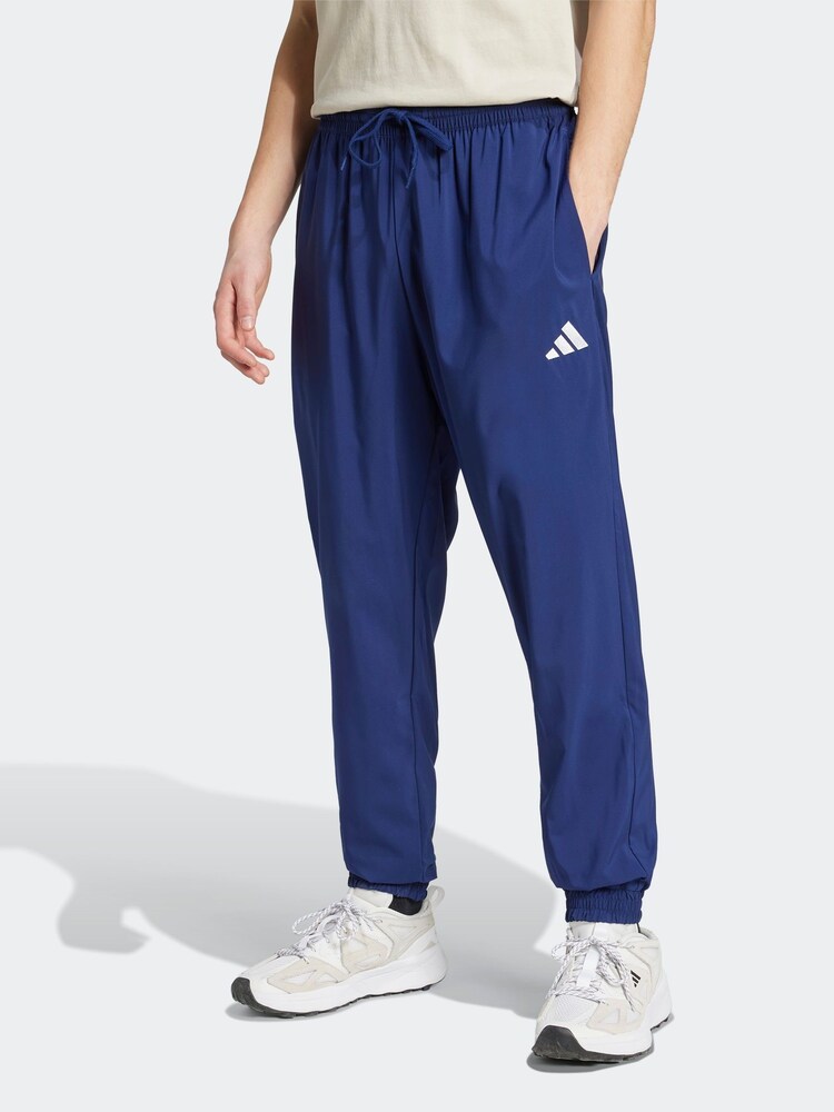 adidas Blue Essentials Small Logo Stanford Joggers - Image 1 of 6