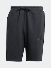 adidas Black ALL SZN Fleece Shorts - Image 6 of 7