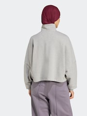 adidas Originals Grey Essentials 100% Cotton Sweatshirt - Image 2 of 6