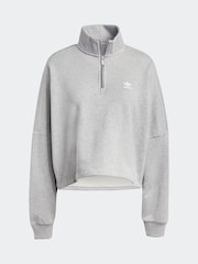 adidas Originals Grey Essentials 100% Cotton Sweatshirt - Image 6 of 6