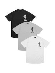 Religion Black 100% Cotton. Essential Crew Neck T-Shirts 3 Pack - Image 1 of 1