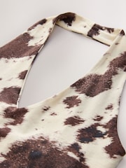 Cow Print Halter Neck Vest - Image 2 of 3