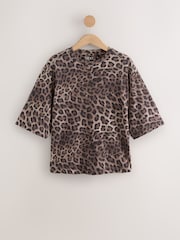Animal Relaxed Boxy Elbow Length Crew Neck T-Shirt - Image 5 of 7