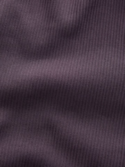 Plum Purple Ribbed Seamless High Waist Leggings - Image 7 of 7