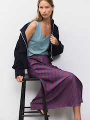 Blue Scoop Neck Vest - Image 1 of 7