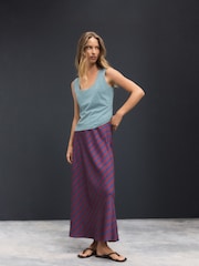 Blue Scoop Neck Vest - Image 2 of 7