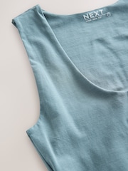Blue Scoop Neck Vest - Image 7 of 7
