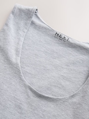 Grey Marl Scoop Neck Vest - Image 6 of 7