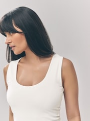 Ecru White Scoop Neck Vest - Image 5 of 8