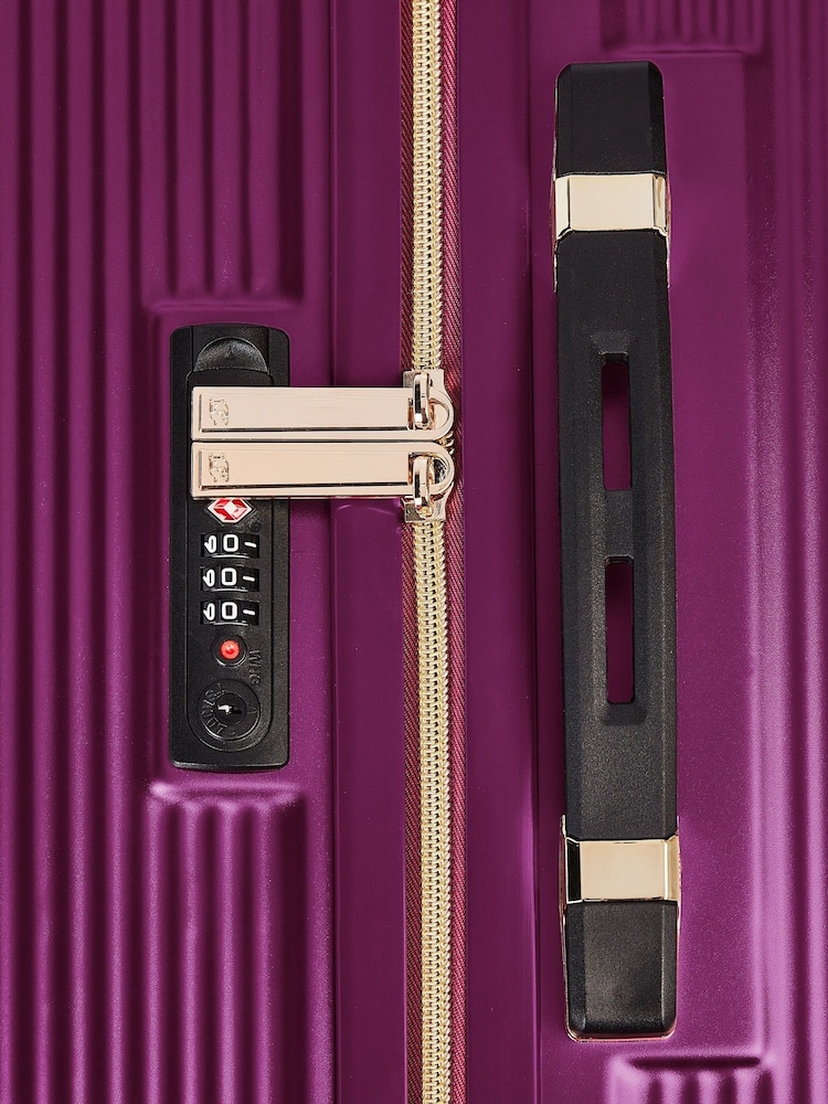 Dune London Purple Olivia 77cm Large Suitcase - Image 7 of 9