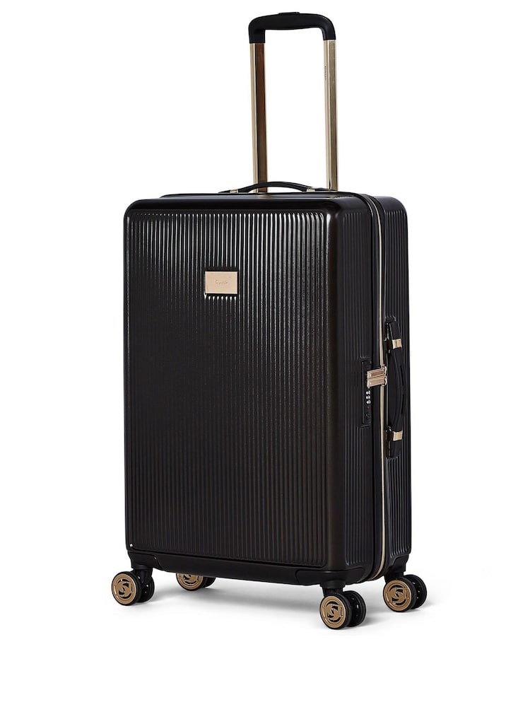 Dune London Black Olivia 67cm Medium Suitcase - Image 1 of 9