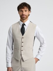 Antique Rogue Natural Branton Ecru Texture Waistcoats - Image 1 of 2