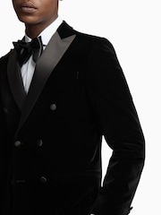 Antique Rogue Black Velvet Double Jacket - Image 3 of 5