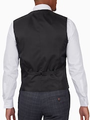 Antique Rogue Grey Burgess Check Waistcoat - Image 2 of 3