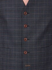 Antique Rogue Grey Burgess Check Waistcoat - Image 3 of 3