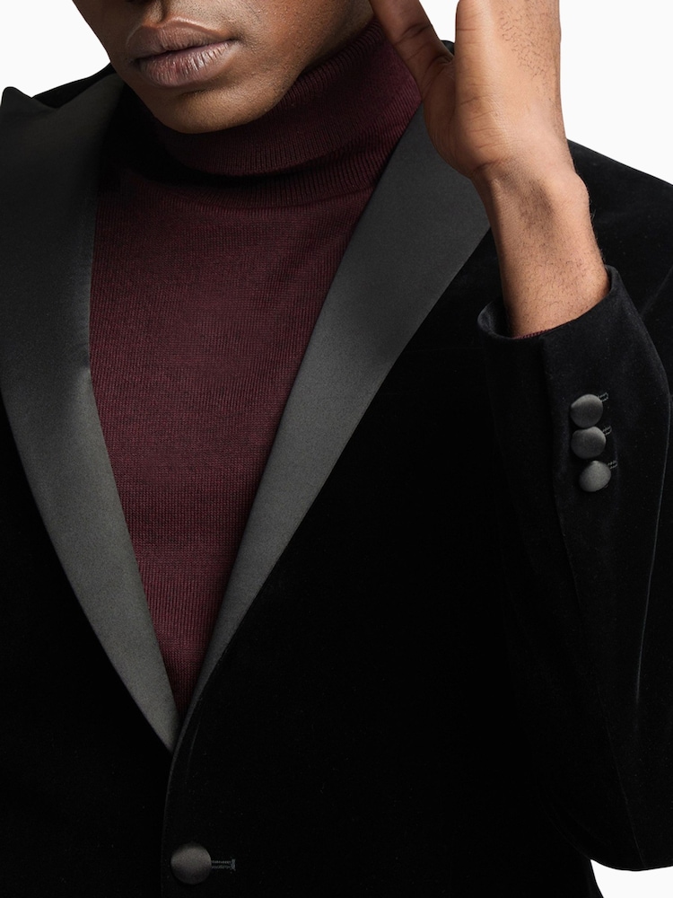 Antique Rogue Black Velvet Jacket - Image 5 of 5
