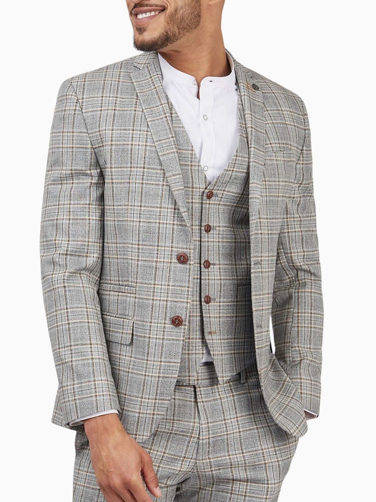 Antique Rogue Grey Campbell Tweed Jacket - Image 1 of 6
