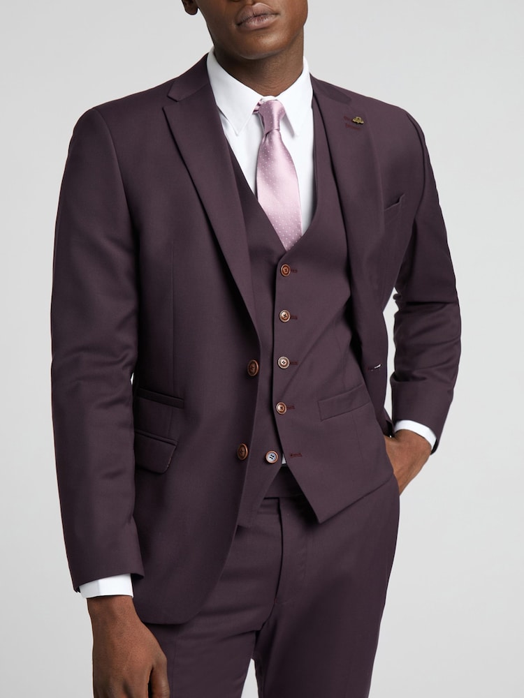 Antique Rogue Purple Bay Merlot Plain Jacket - Image 1 of 6