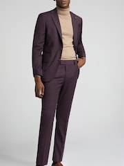 Antique Rogue Purple Bay Merlot Plain Jacket - Image 5 of 6