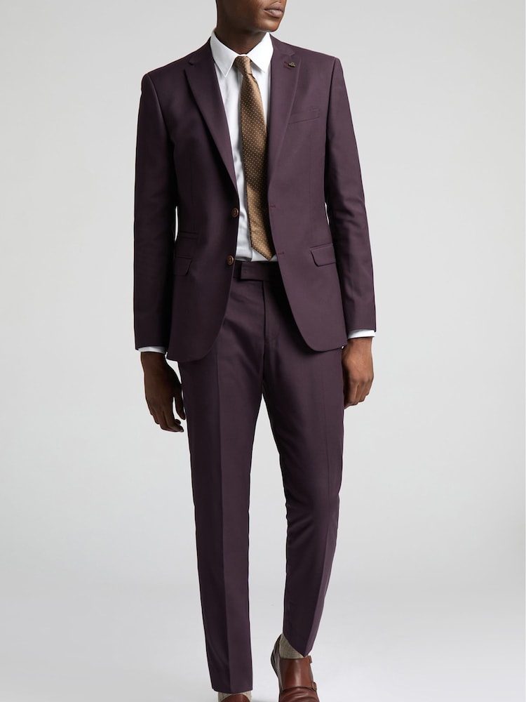 Antique Rogue Purple Bay Merlot Plain Jacket - Image 7 of 7