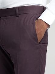 Antique Rogue Purple Bay Merlot Plain Trousers - Image 2 of 2