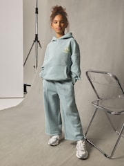 Blue Hoodie and Wide Leg Joggers Set (3-16yrs) - Image 1 of 10