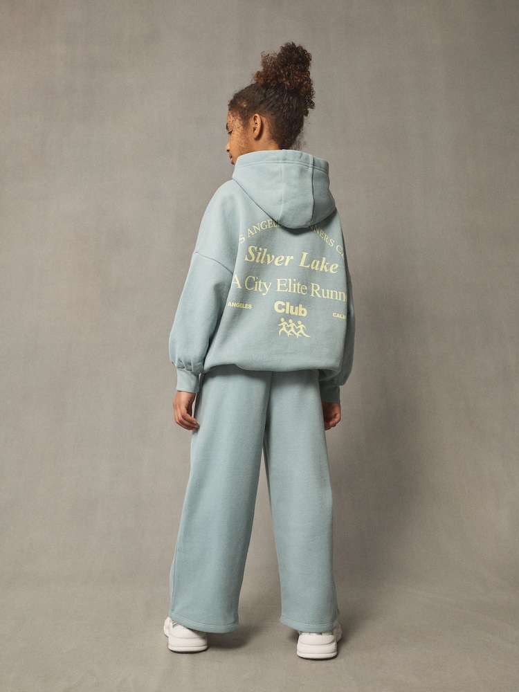 Blue Hoodie and Wide Leg Joggers Set (3-16yrs) - Image 2 of 10