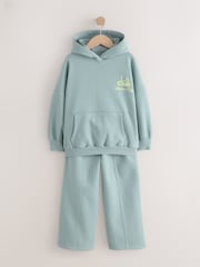 Blue Hoodie and Wide Leg Joggers Set (3-16yrs) - Image 5 of 10