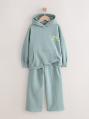 Blue Hoodie and Wide Leg Joggers Set (3-16yrs) - Image 7 of 10