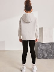 Grey Slogan Hoodie And Leggings Set (3-16yrs) - Image 3 of 10