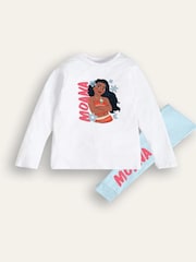 Brand Threads Blue Disney Moana Girls Pyjamas Set - Image 2 of 3