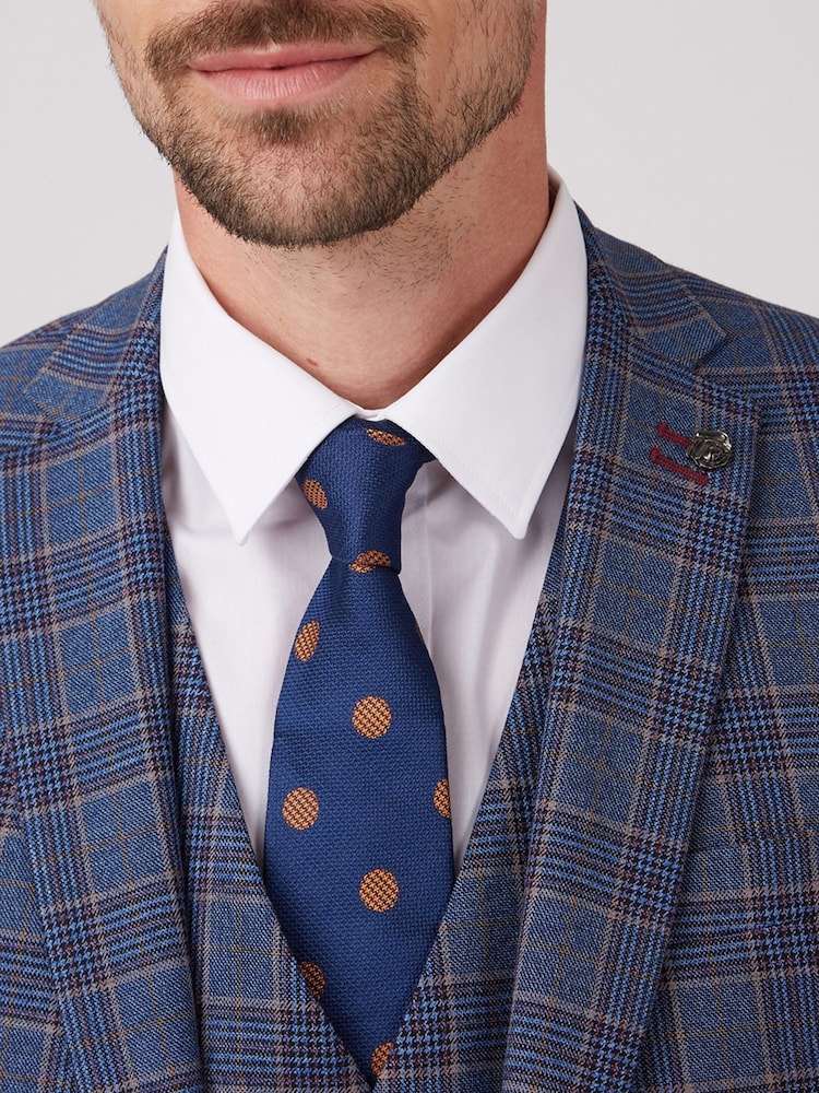 Antique Rogue Blue Overcheck Jacket - Image 5 of 5