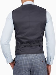 Antique Rogue Blue Letso Check Waistcoat - Image 2 of 3