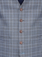 Antique Rogue Blue Letso Check Waistcoat - Image 3 of 3