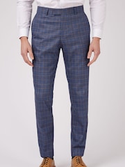 Antique Rogue Blue Overcheck Trousers - Image 1 of 3
