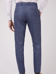 Antique Rogue Blue Overcheck Trousers - Image 2 of 3
