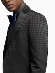 Antique Rogue Black Large Houndstooth Dress Wear Jacket - Image 2 of 3