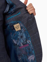 Antique Rogue Blue Overcheck Jacket - Image 6 of 7