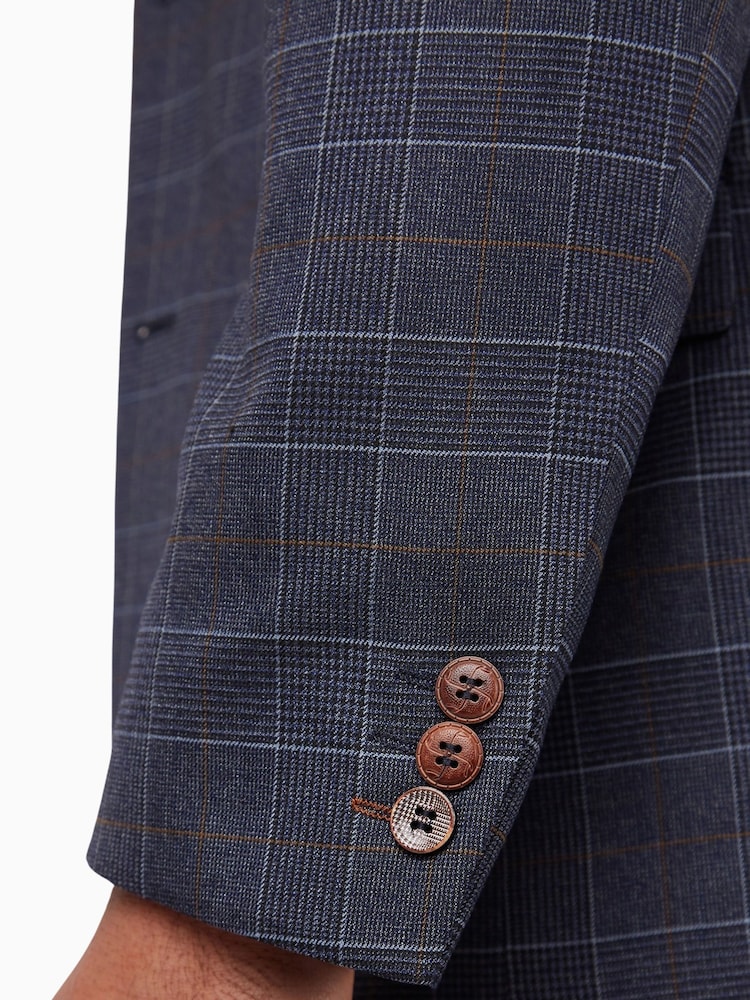 Antique Rogue Blue Overcheck Jacket - Image 7 of 7