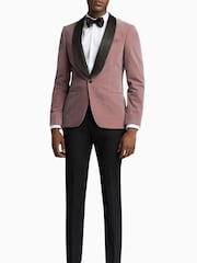 Antique Rogue Pink Velvet Jacket - Image 2 of 5