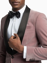 Antique Rogue Pink Velvet Jacket - Image 3 of 5