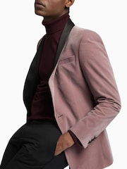 Antique Rogue Pink Velvet Jacket - Image 5 of 5